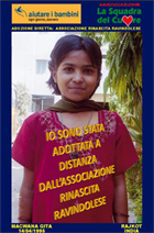 CLICCA QUI PER CONOSCERE MEGLIO LA BAMBINA ADOTTATA A DISTANZA DALLA NOSTRA ASSOCIAZIONE DURANTE LA RASSEGNA CORALE "IN...CANTO" DEL 2007